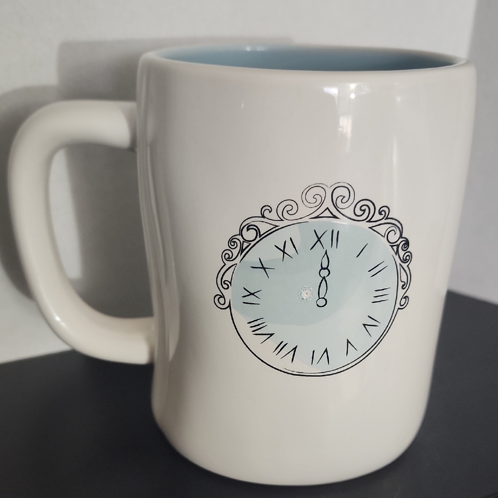 Rae Dunn Cinderella White and Blue 'Up 'Til Midnight' Mug - Picture 3 of 10